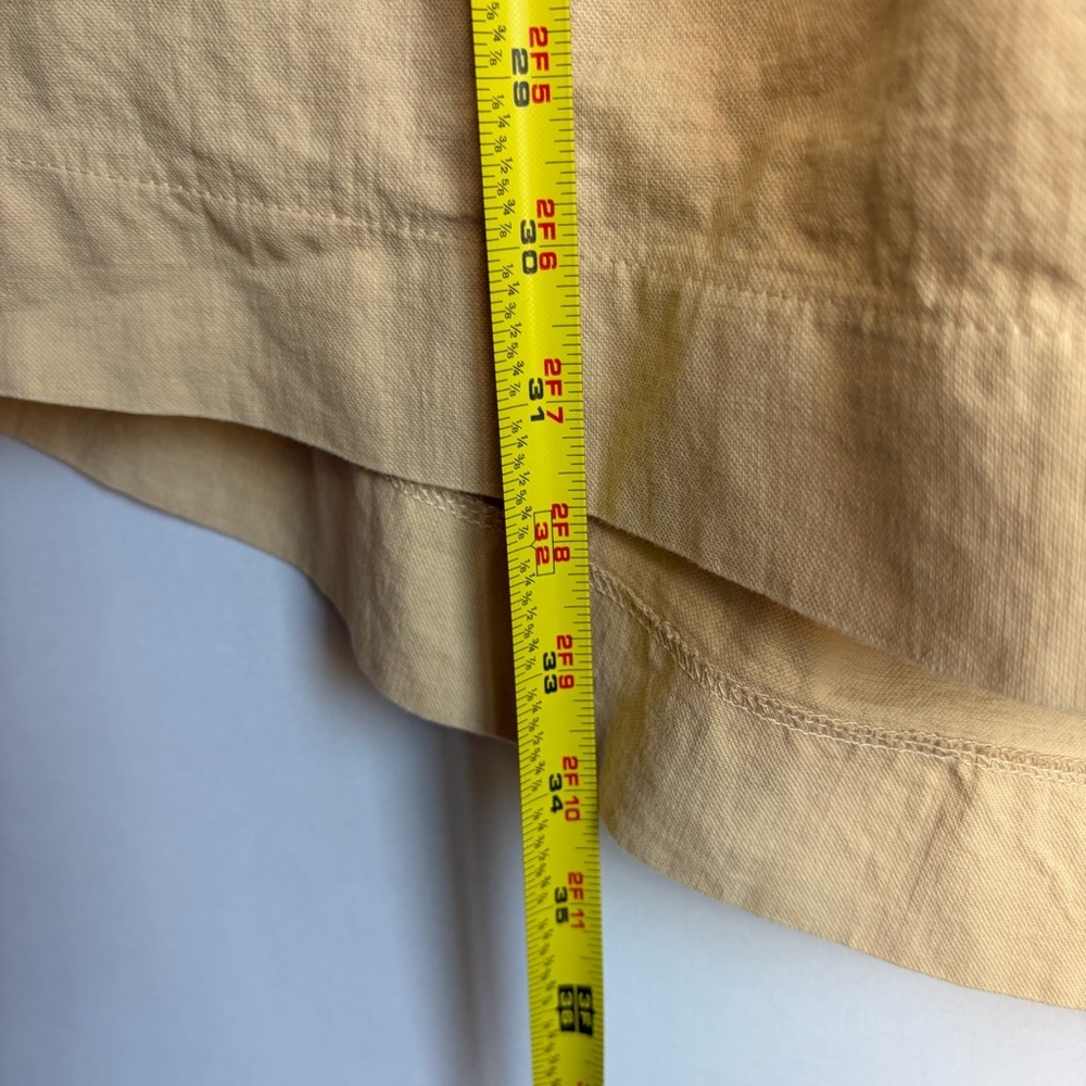 Pomander Place Tuckernuck Mini Dress Khaki Finley Flutter Sleeve Sz M READ - Picture 10 of 14